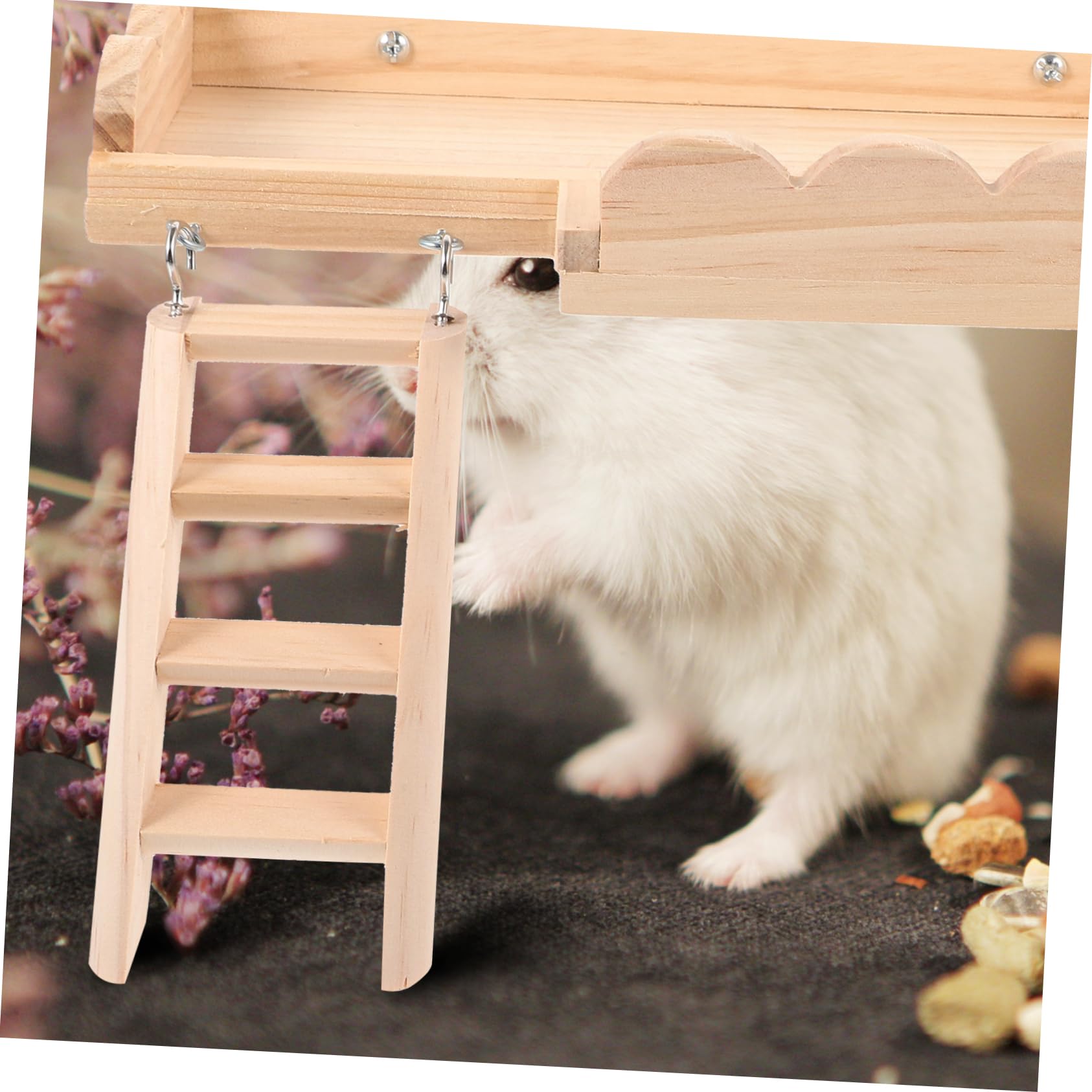 TOYANDONA Plattformspielzeug für Hamsterkäfige Kletterleiter für Kleintiere Zubehör für Kleintierkäfige Geeignet für Hamster Rennmäuse und Andere Kleintiere Beißsichere Plattform