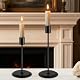 Matte Black Candle Holders, Set of 2 Decorative Candlestick Holders for Taper Candles, Metal Candle Stands for Home Decor, Wedding, Dinning, Party, Anniversary, Fits 3/4 Inch Thick Candle Product Image 6