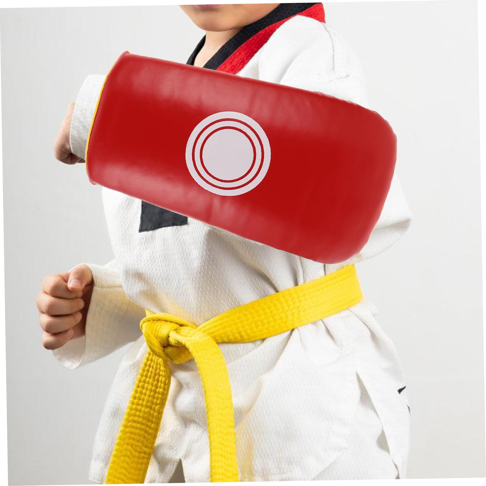 TOYANDONA Doppio bersaglio volante Paracolpi per taekwondo per giovani racchetta da taekwondo guantoni e assorbenti da boxe attrezzatura da sparring bersaglio di karate per pu rosso