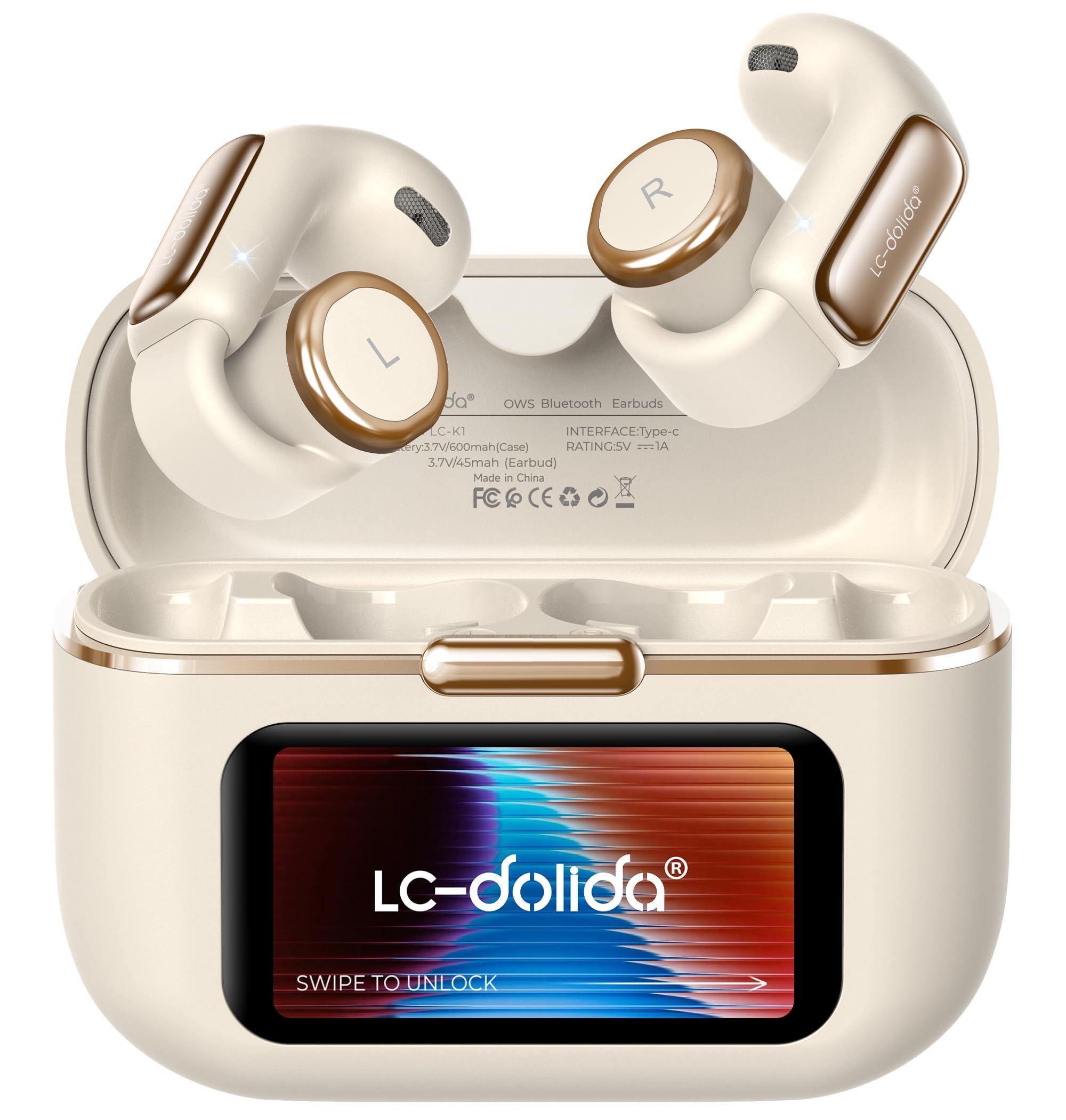 LC-dolida Open-Ear Clip On Earbuds