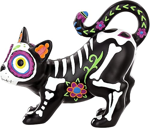 Miniatura 7 de Design Toscano Dia de Los Muertos El Gatto Estatua de Gato de Calavera de Azúcar