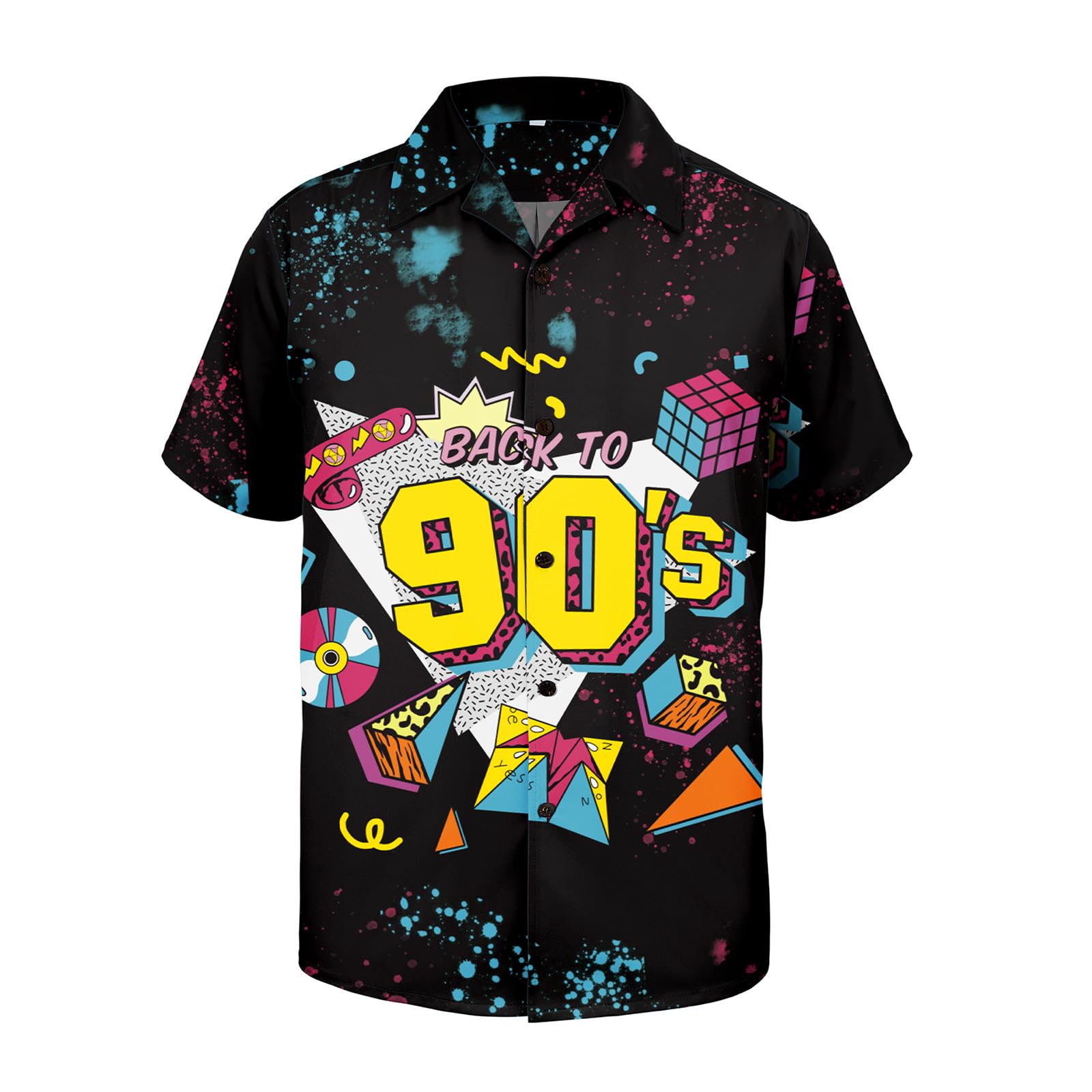 Hawaiian Button Down Short Sleeve Shirt