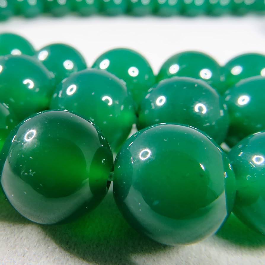 ★大放出セール★絆を強める石【12mmグリーンアゲート『瑪瑙』ラウンド連】❤ lucky365shop_10040216