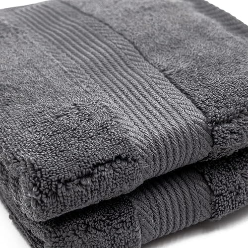 Miniatura 7 de Linteum Textile - Juego de 6 toallas, 16 x 28 pulgadas, 100% algodón suave, sin torsión, 16 hilos individuales hilado en anillo, toallas de mano y