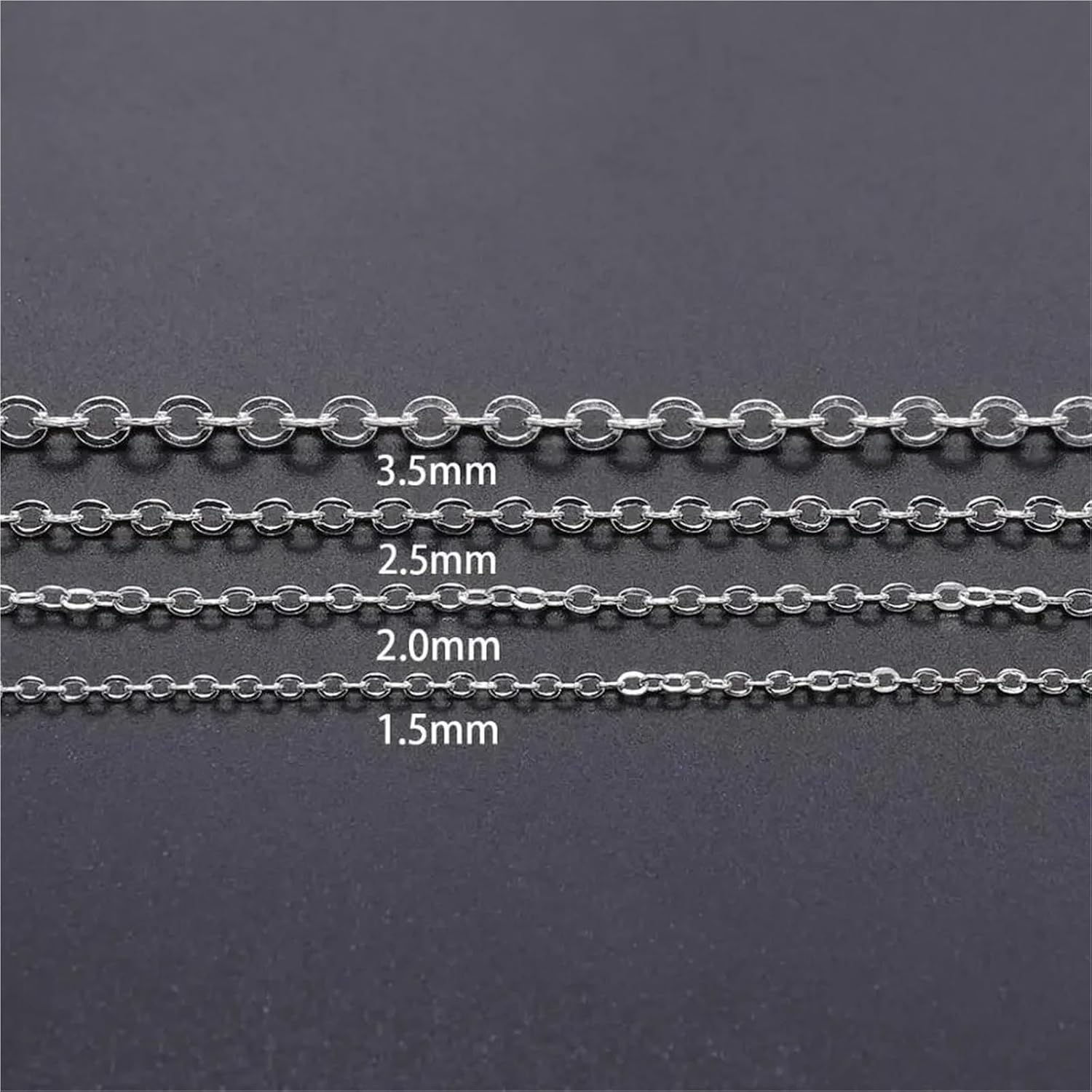 40m Bronze Oval Link Necklace Chain Bulk Brass for Jewelry Making, 8 Pack