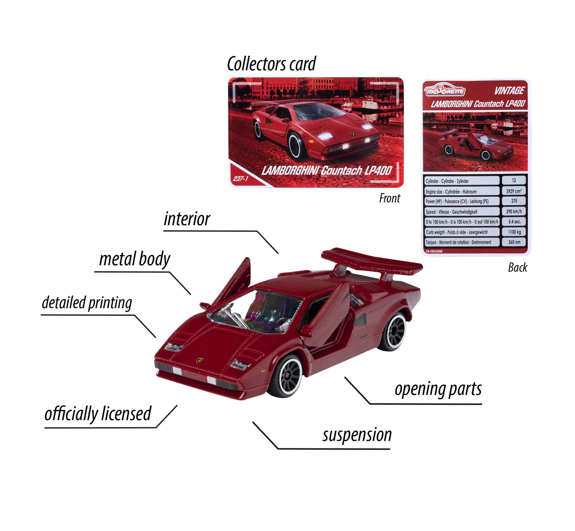 Lamborghini Countach 237-C (1980) - Majorette