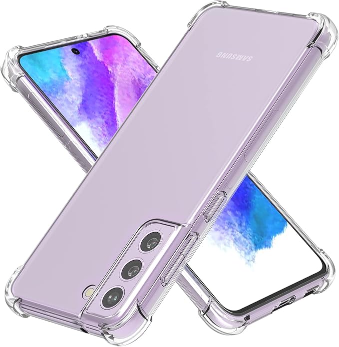 Cresee Hülle für Samsung Galaxy S21 FE 5G, Transparent Case Handyhülle mit Verstärkte Ecken Cresee Hülle für Samsung Galaxy S21 FE 5G, Transparent Case Handyhülle mit Verstärkte Ecken