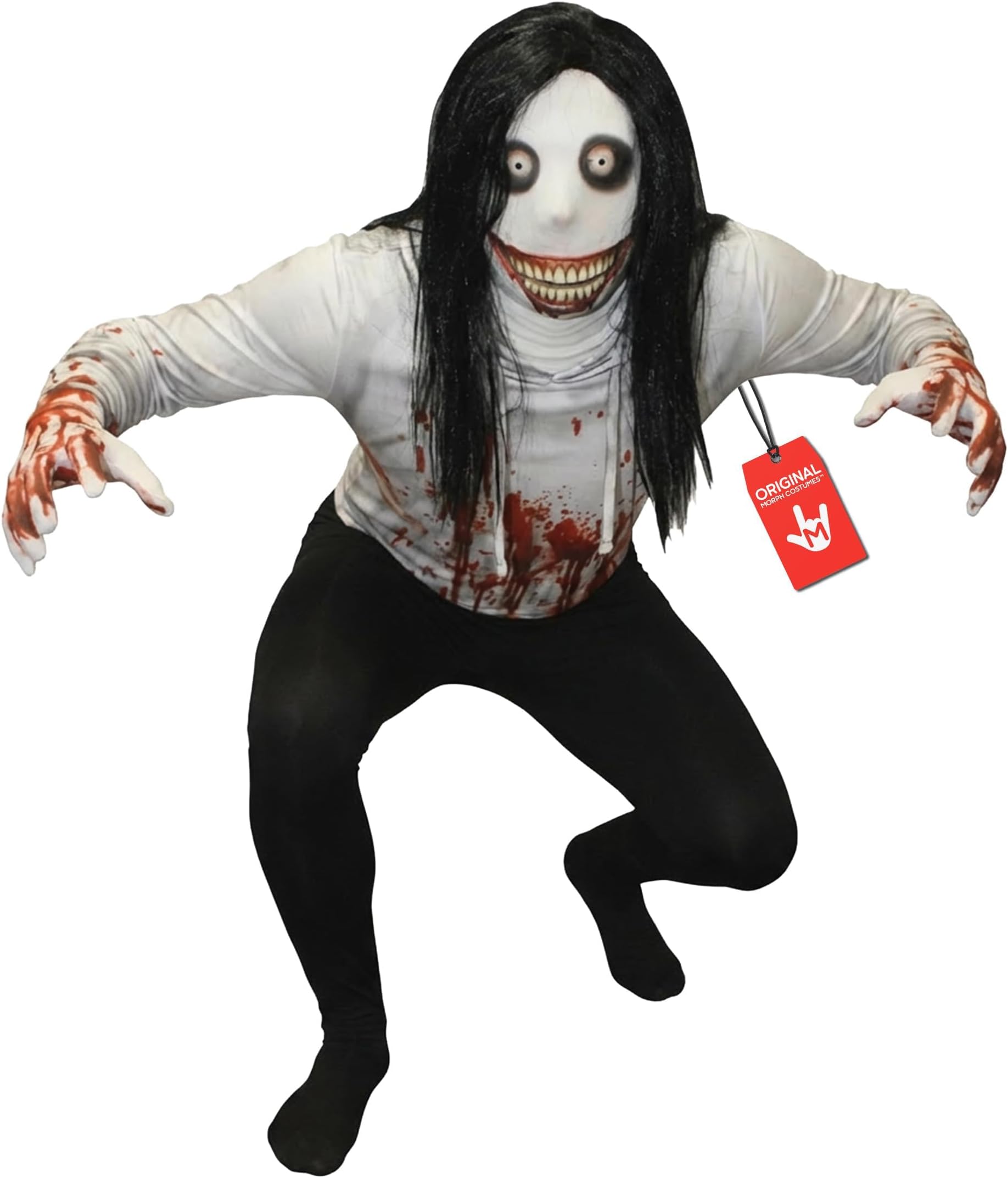 – Morphsuits Morph Scary Clown Costume for Men - Adult Halloween Clown Creepy Costume for Parties and Events