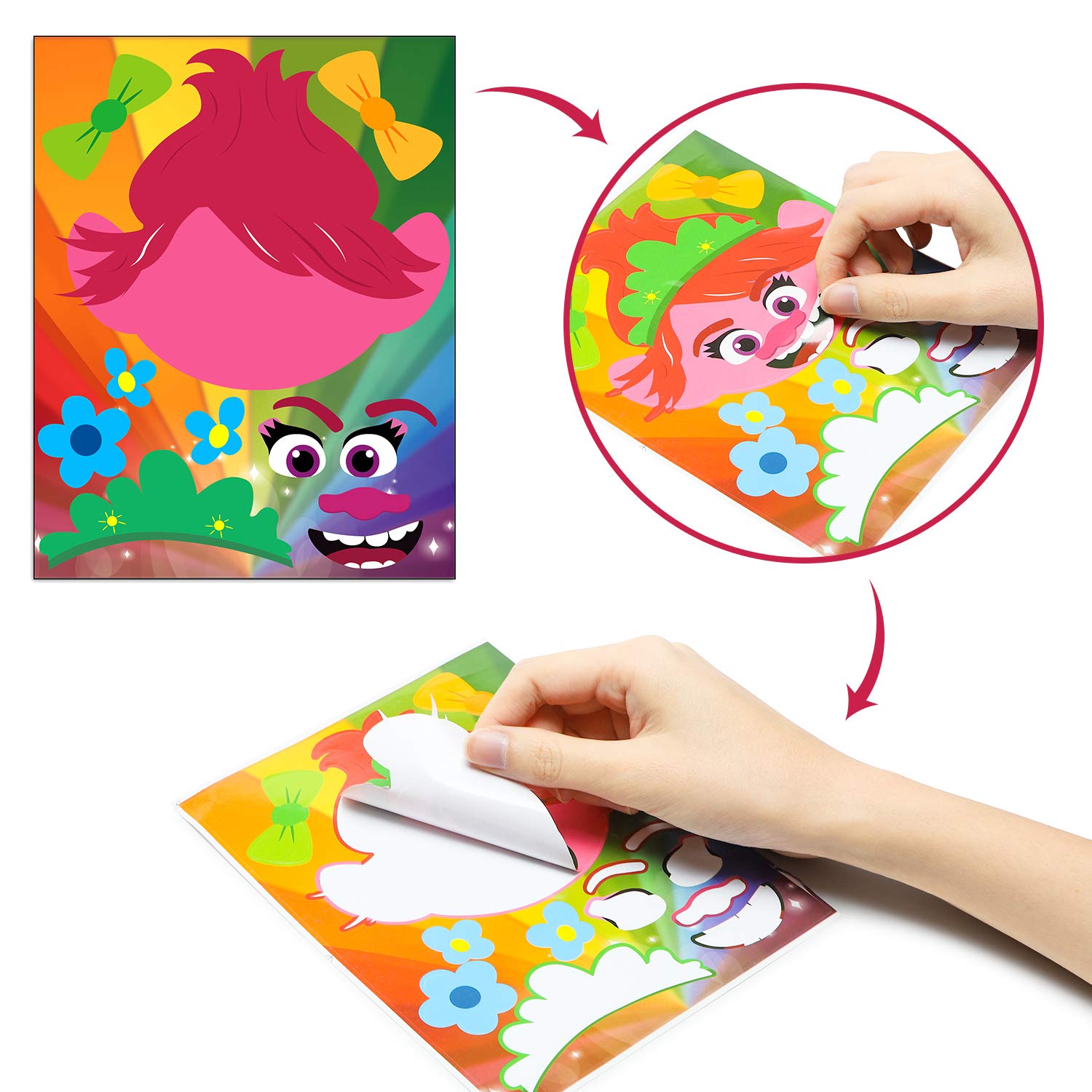 Buy 36Pcs Queen Barb Make Your Own Face Stickers, Make a Face Stickers