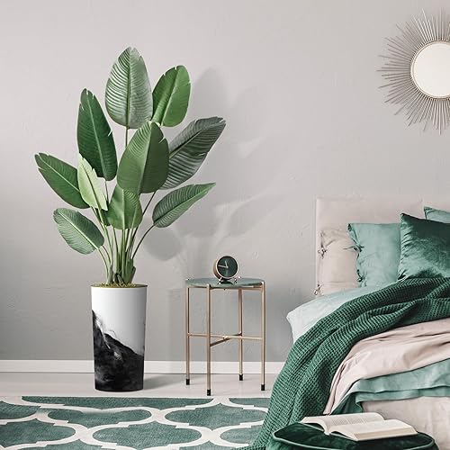 Miniatura 5 de Árbol artificial en maceta contemporánea, árbol de seda falso de pájaro del paraíso para decoración del hogar en interiores y exteriores, altura