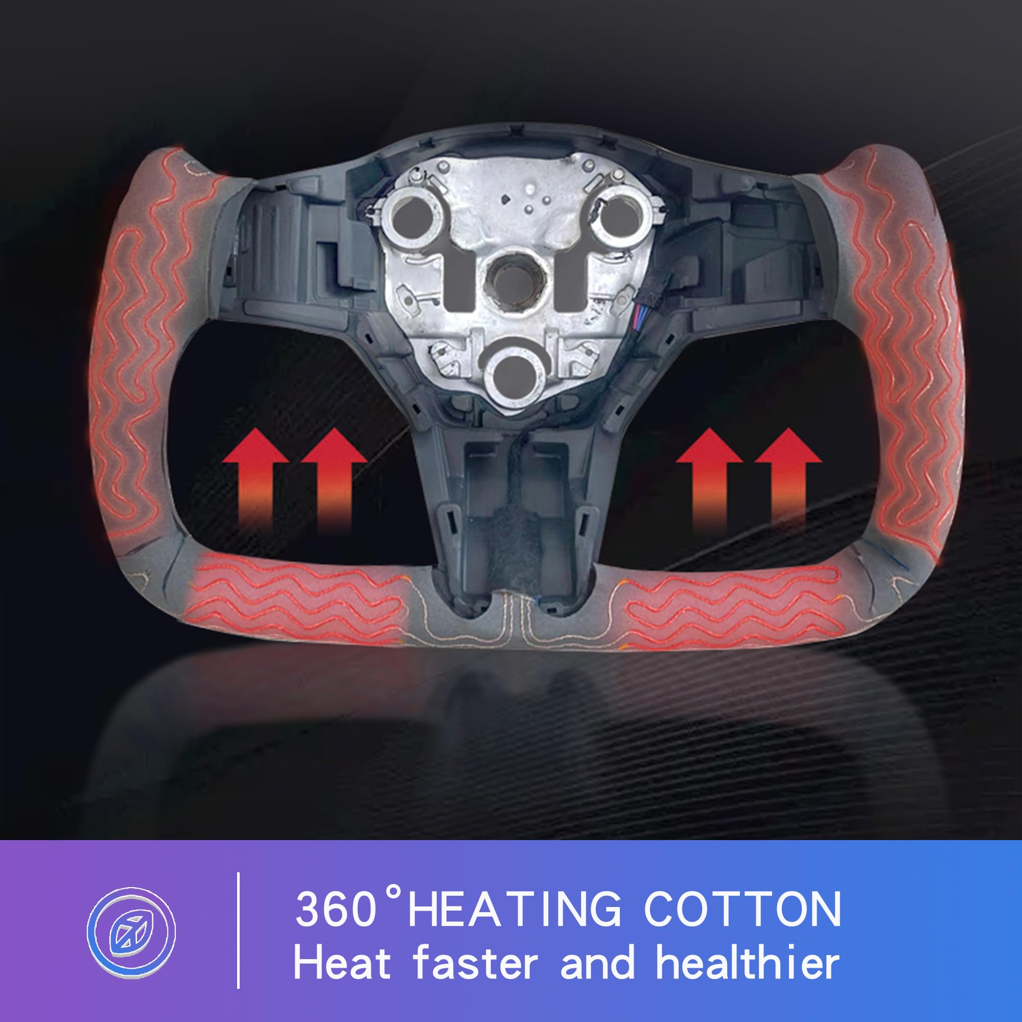 TKSE Volante Yoke Con Funzione Di Riscaldamento Per Model Y/3 - 8