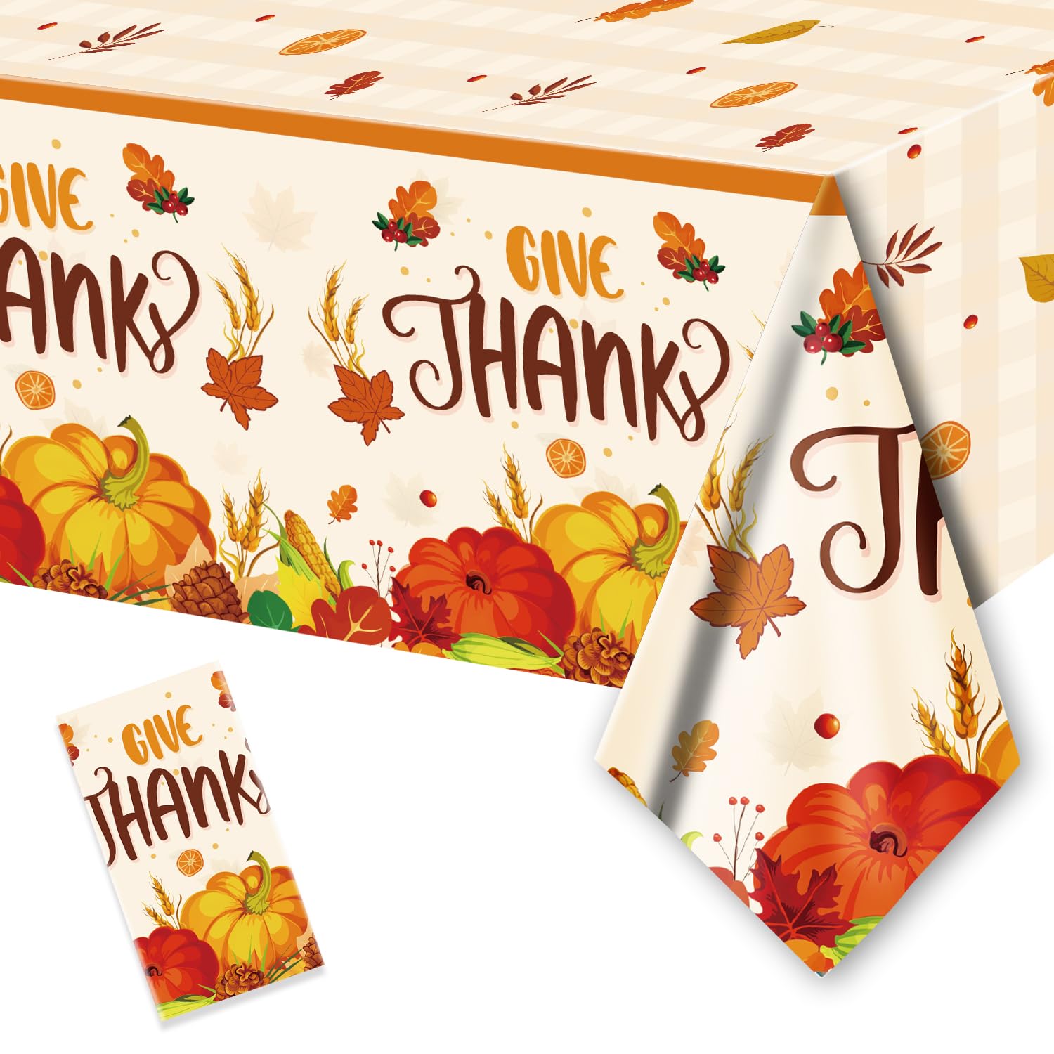 Nappe jetable de Thanksgiving PARSUP pour protéger la table des taches sans laver