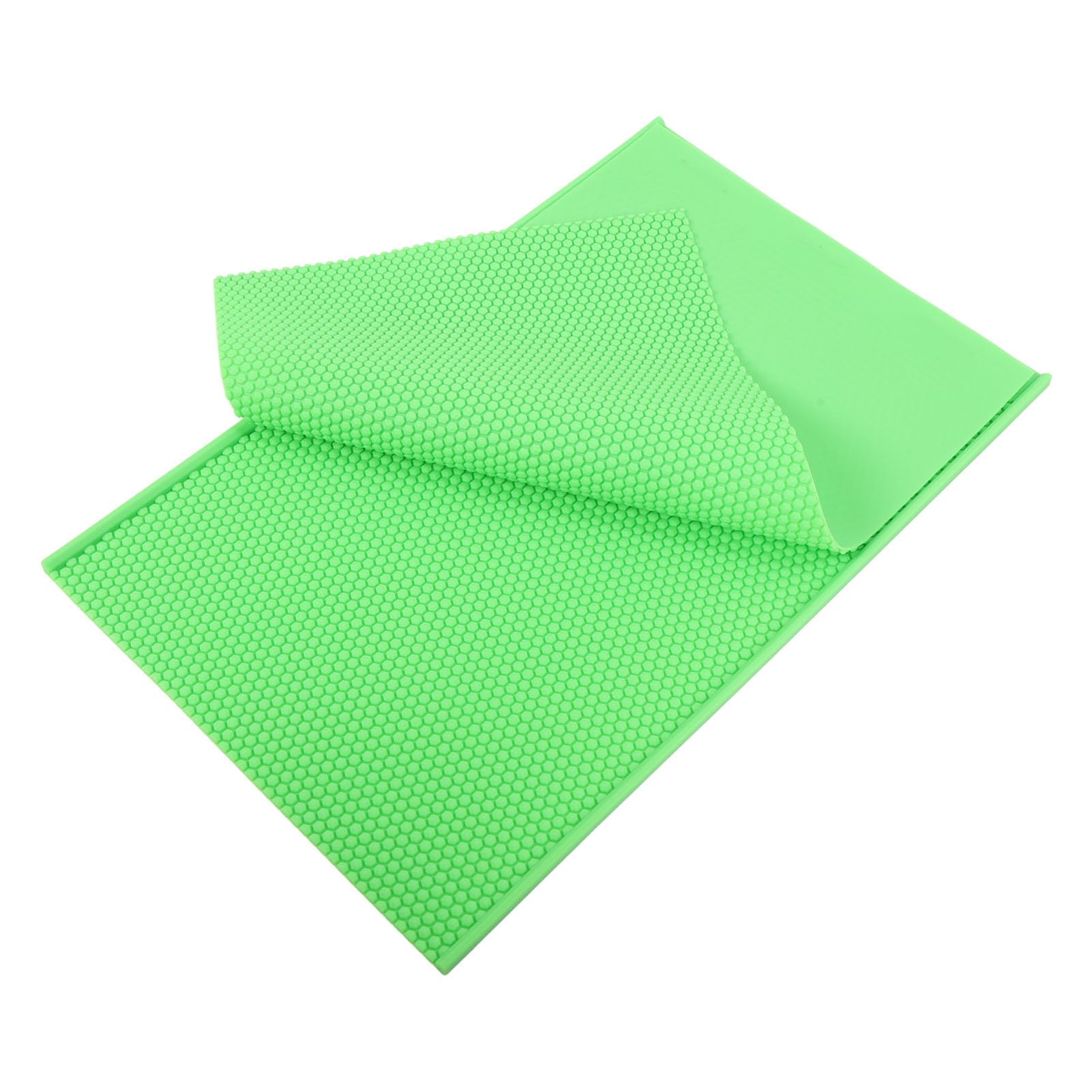 Ejoyous Foglio di Cera d'api, Materiale Siliconico, Pressa Flessibile per Cera d'api Facile Produzione di 2 Pezzi per Apicoltori e Appassionati di Fai da Te (GREEN)