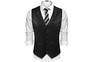 Classic Men's Leather Vest: Refined Elegance for Any Occasion