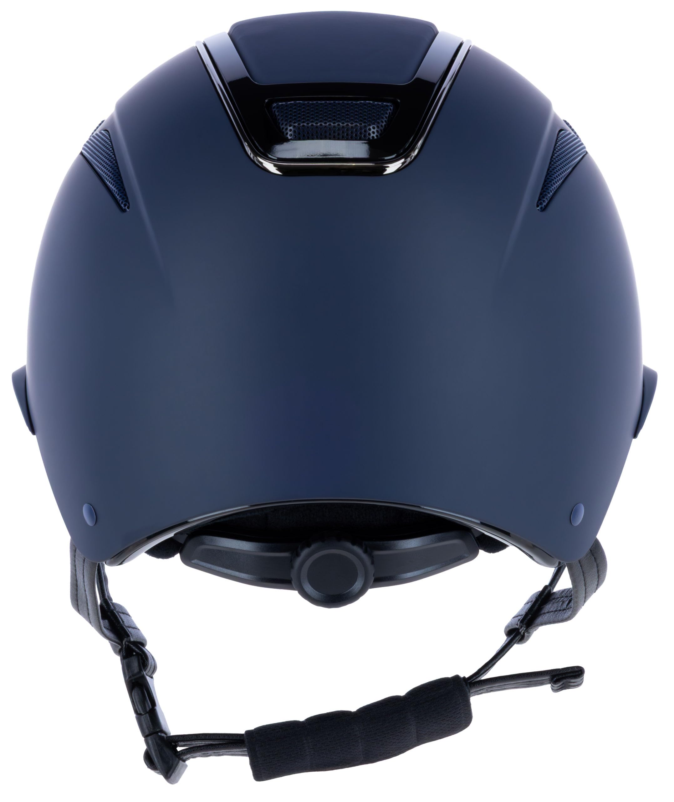 Covalliero Casco da equitazione Elite Polo, donna e bambino, blu, circonferenza testa 59-61 cm, resistente agli urti, con polo, con sistema di ventilazione