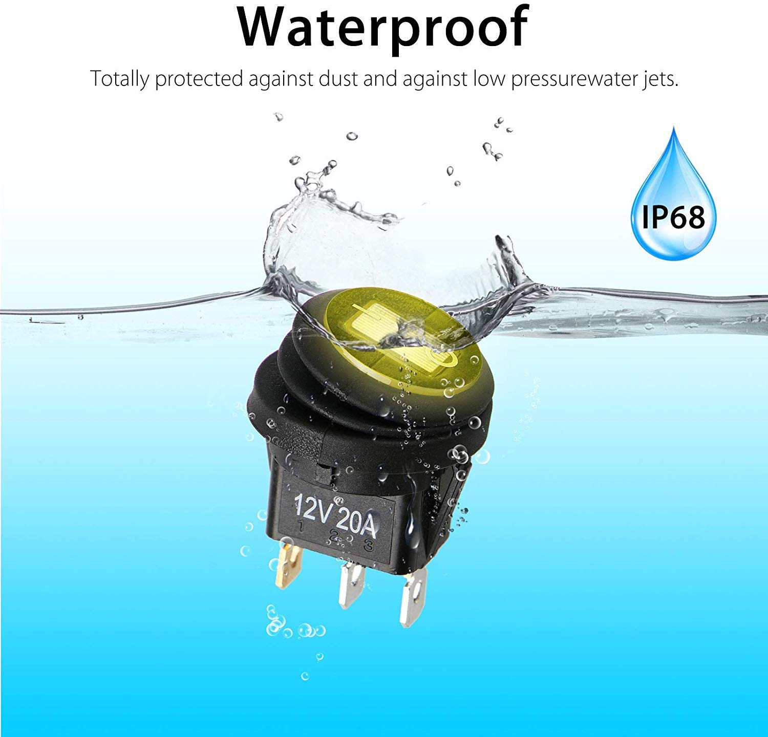 Interruttore A Pulsante In Metallo Impermeabile, 12 V 24 V - Foto 11