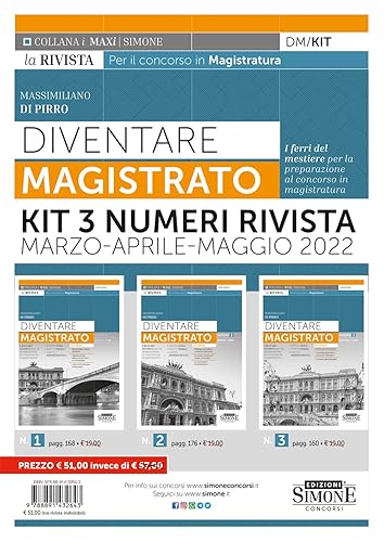 Diventare magistrato. La rivista per il concorso in magistratura. KIT 3 numeri marzo-aprile-maggio 2022 (Vol.) (I Maxi)