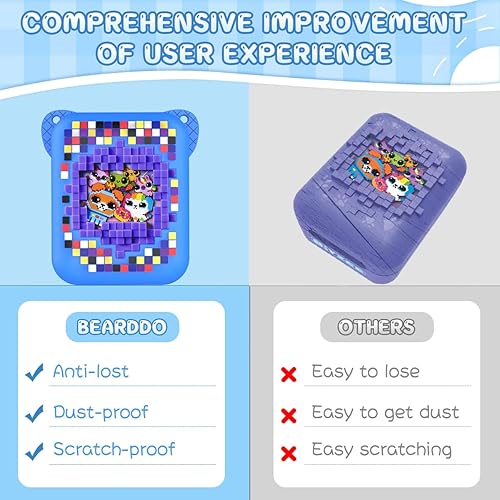 Miniatura 6 de BEARDDO Bitzee - Funda de silicona para juguete interactivo digital para mascotas, funda protectora para niños, funda de piel azul con cordón para