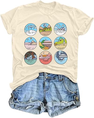 Womens World Traveler Shirt Magic Kingdom Graphic Tshirt Matching Trip
