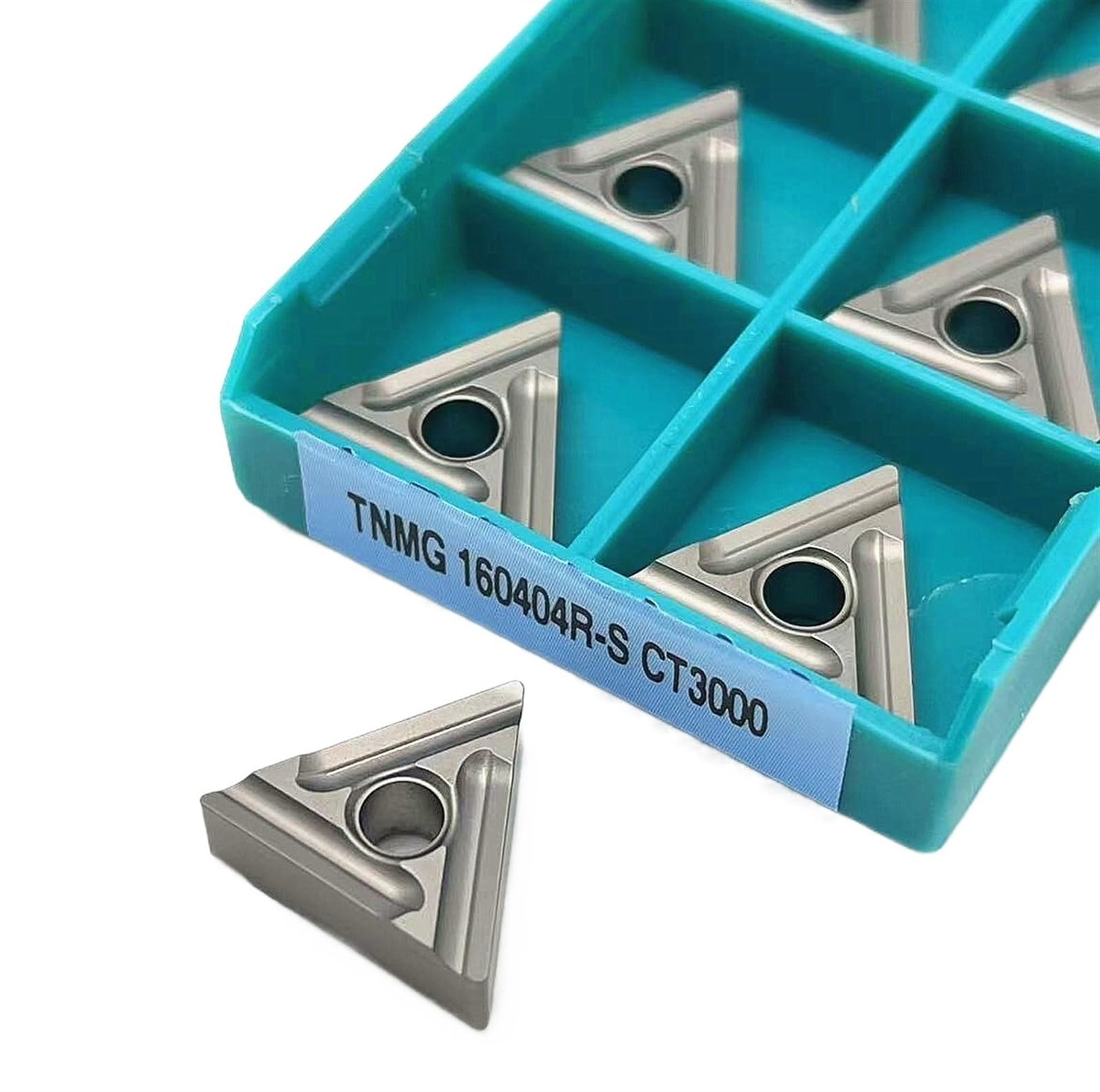Indexable Lathe Carbide Insert 10PCS TNMG160404R TNMG160408R-S CT3000 Carbide External Turning Tool CNC Lathe Tool Cutting Turning Tool(TNMG160404R-S CT3000)