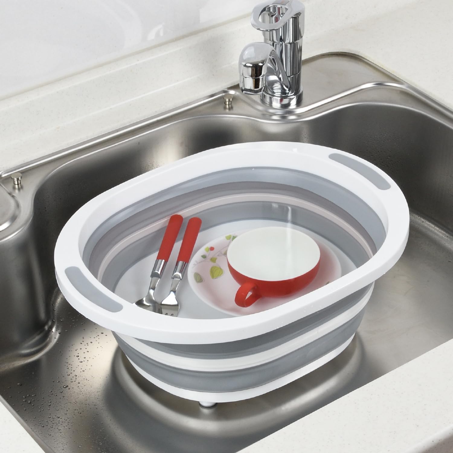 Amazon.co.jp: Pearl Metal Washing Tub Cutting Board Foldable