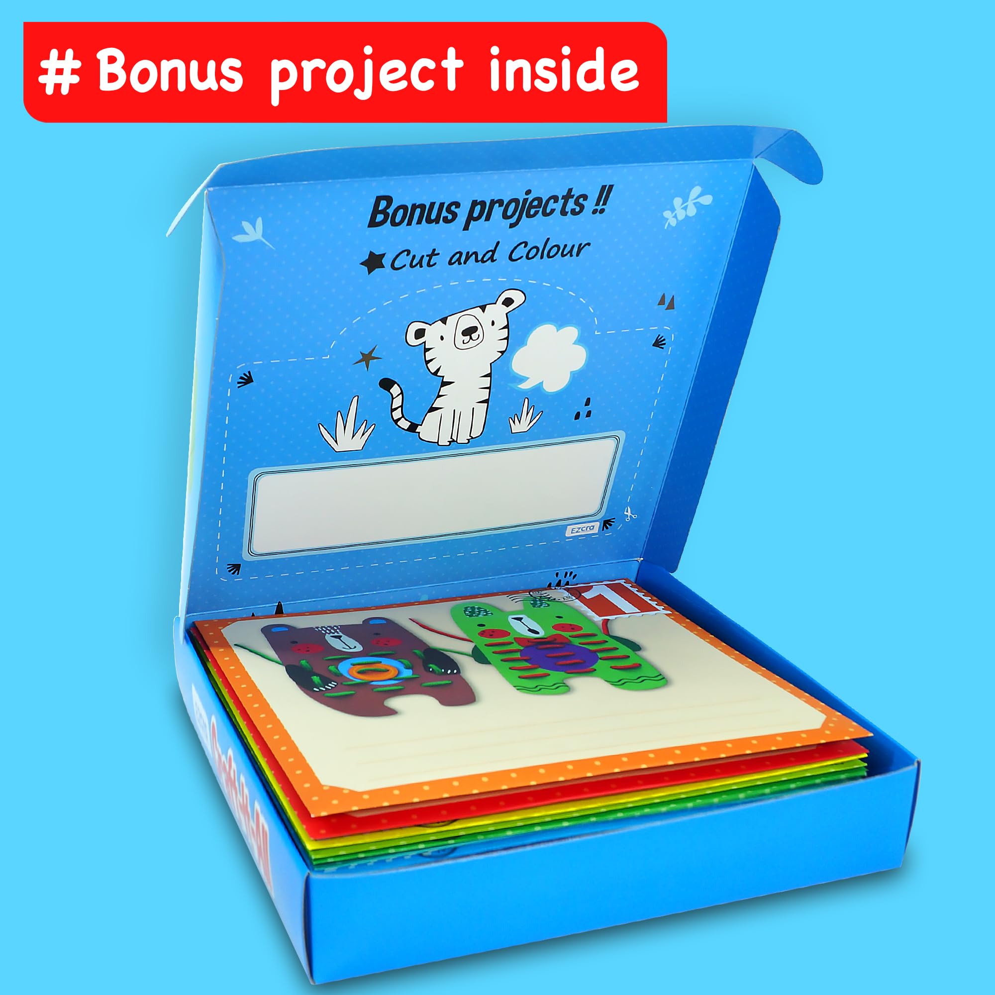Amazon.com: EZCRA Craft Box for Kids Ages 4-8 - 21-in-1 Arts and