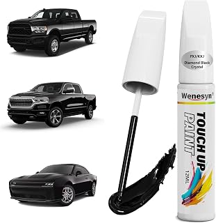 PXJ/KXJ DB Black/Diamond Black Crystal Touch Up Paint Compatible with Dodge, Car Paint Scratch Remover, Automotive Paints Exact Match Durango/Promaster/RAM 1500/2500/3500/4500/5500