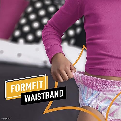 Miniatura 9 de Pampers 2 ninjamas + cepillo de dientes Oral-B, dos pantalones de entrenamiento nocturno para niñas, 34 unidades, tamaño L/XL (64-125 libras) y