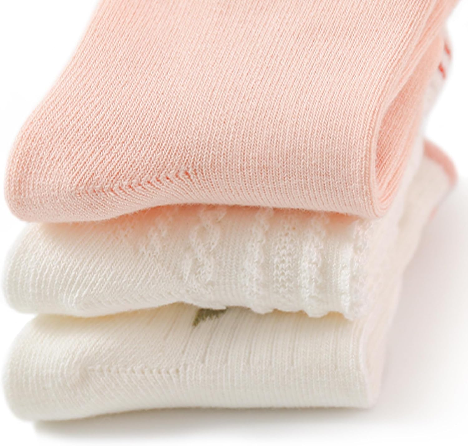 5 Pairs Soft Cotton Toddler Socks for Boys & Girls, Cute Patterns Comfortable Crew Socks Breathable Non-Slip Infant