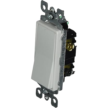 Leviton 5613-2W 15 Amp, 120/277 Volt, Decora Rocker Lighted Handle ...