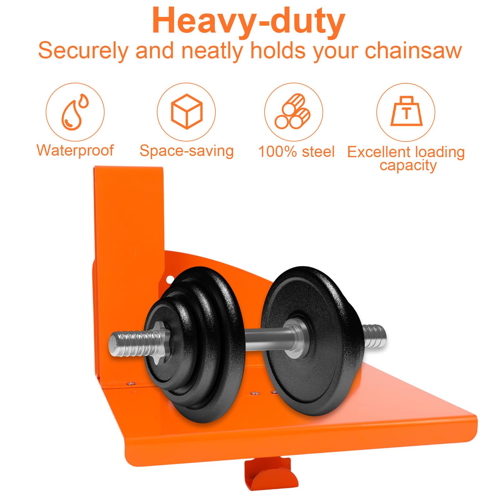 Uchwyt Piłę Łańcuchową, Wytrzymały Uchwyt Ścienny Piłę Łańcuchową Stojak Chainsaw Ekspozytor Organizacja Miejsca w Garażu do Stihl MS250 MS251 MS170 MS171 MS172 Organizer Szopy