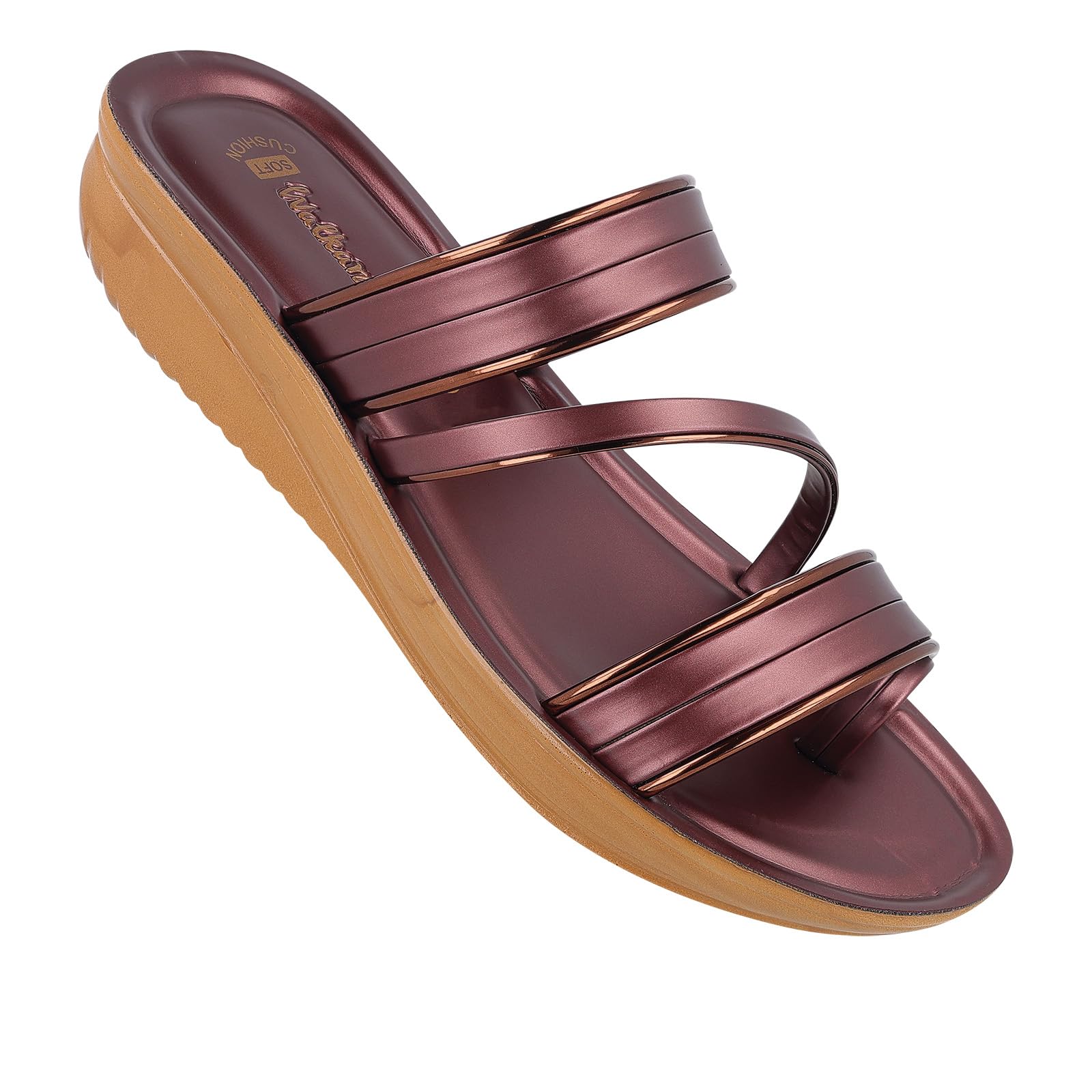 WALKAROO Sandals For Womens|Stylish and Comfortable| Casual Wear|WL7584-Burdungy (B0D875RGXR) Amazon Price History, Amazon Price Tracker