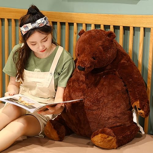 Miniatura 6 de Walbest Juguetes de peluche de oso lindos animales de peluche para niñas, peluche gigante, oso marrón, almohada suave para decoración del hogar,