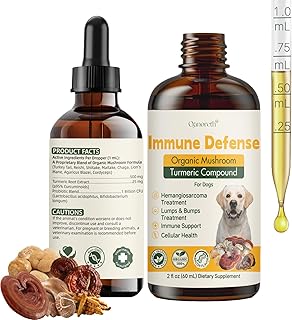 Dog Cancer Supplements - Pet Critical Guard - Natural Dog Lumps & Bumps Treatment- Cellular, Immune Health Support - Organic 8 Mushroom Supplement Blend, Antioxidants with Turkey Tail Mushroom