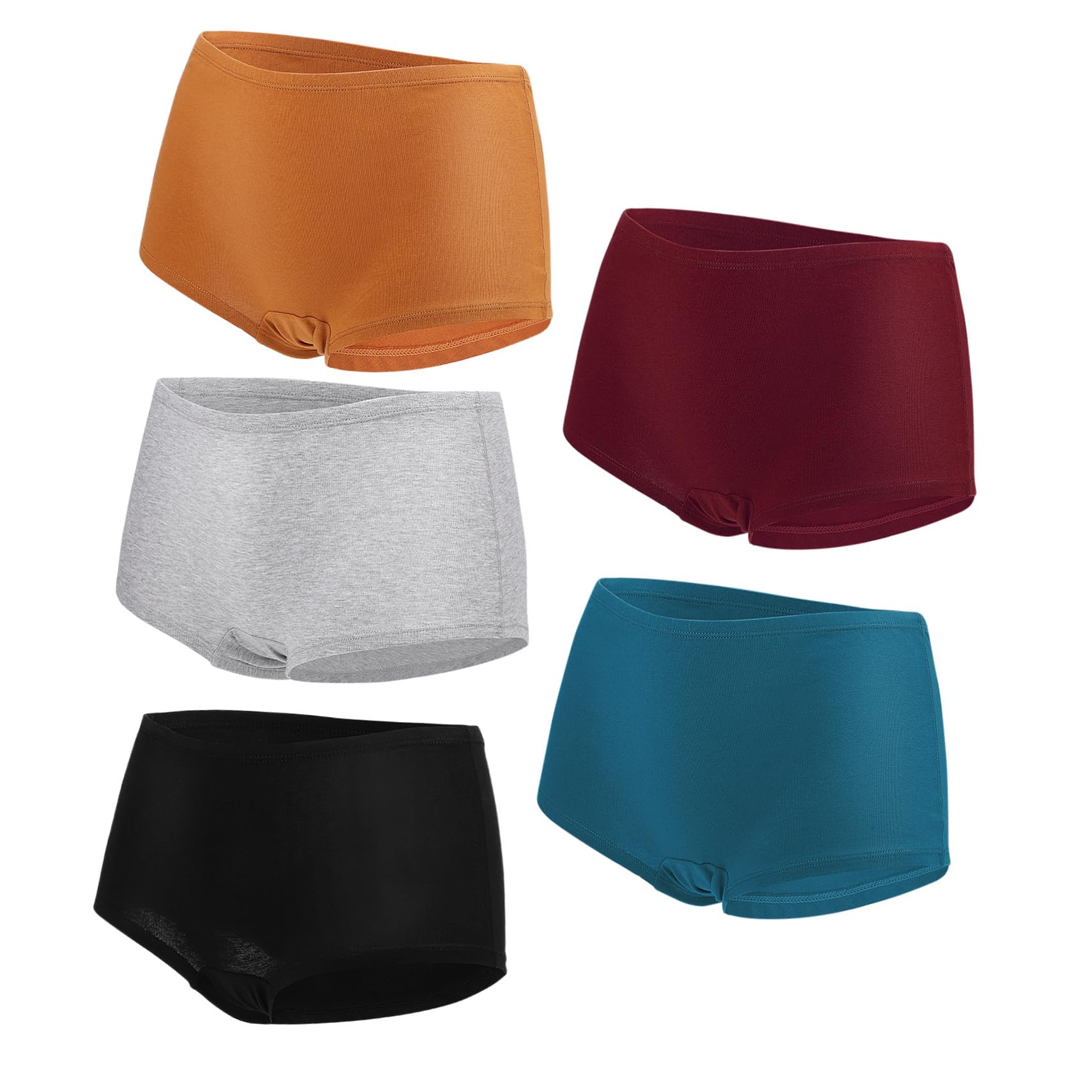 Bragas de Mujer Talla Xxl en Algodón, 5 Piezas, Cobertura Completa