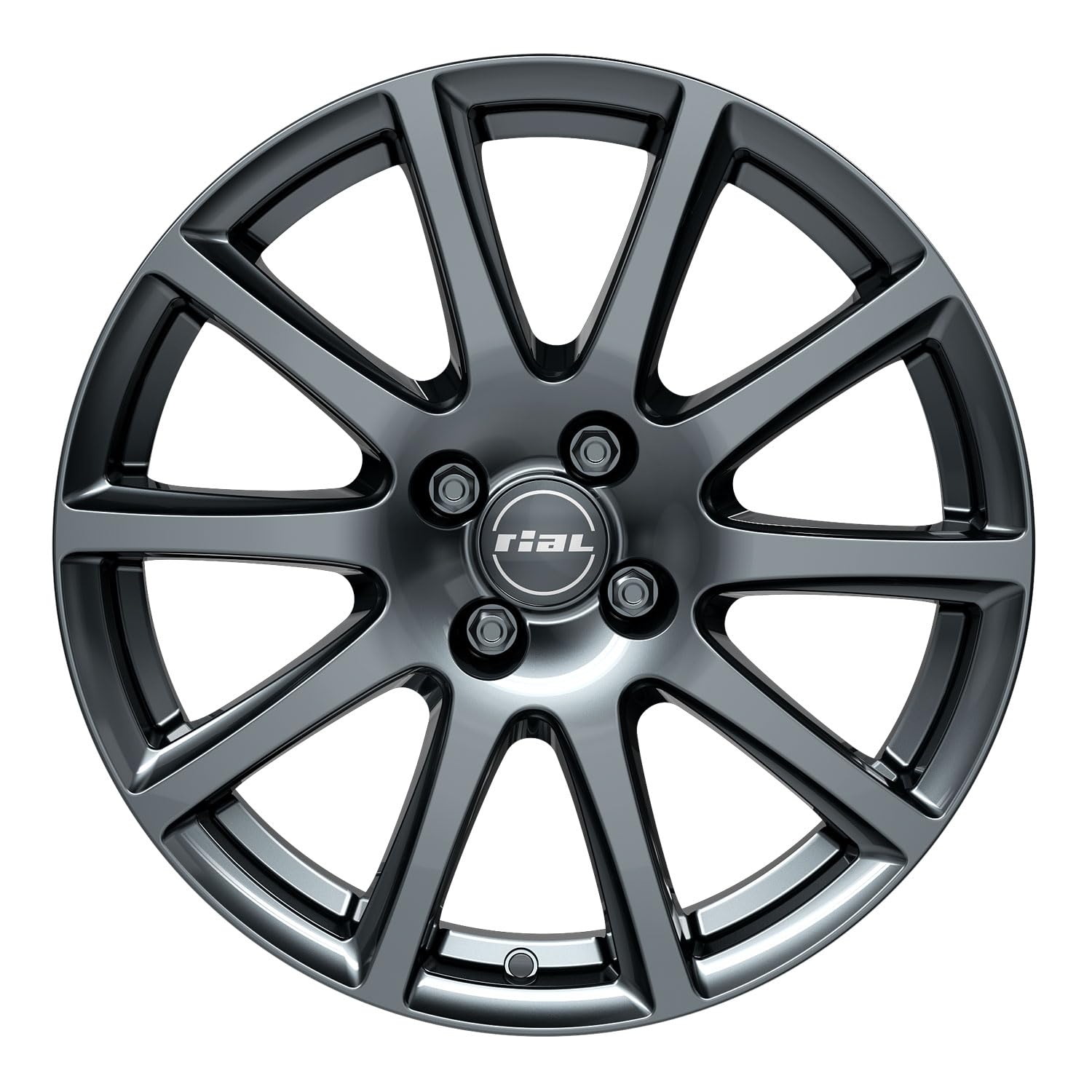 4x Llantas Rial Milano 5.5Jx14 ET43 4x100 titanium compatible con KIA Picanto Rio
