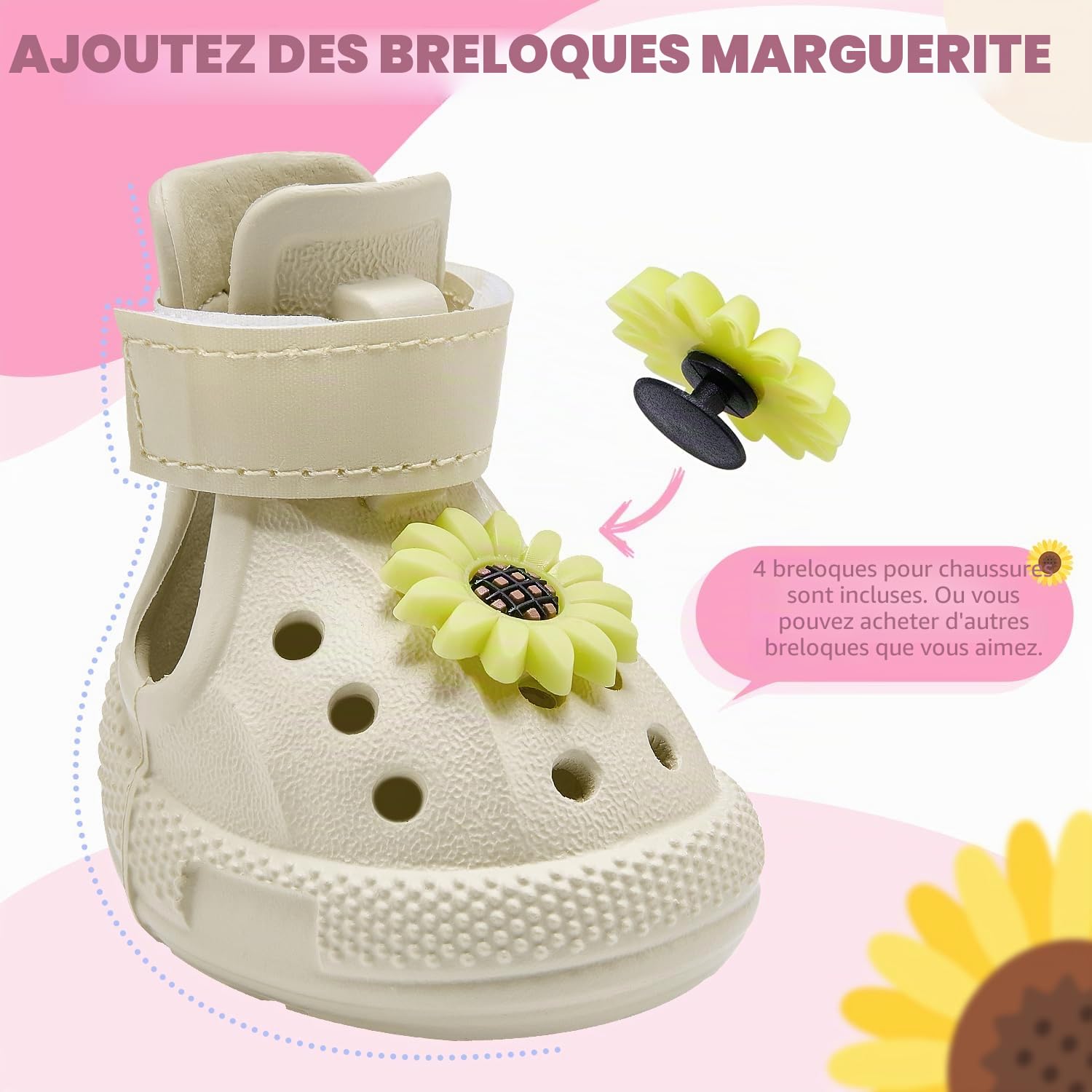 SlowTon Chaussures pour Chiens pour pavé Chaud, Sandales pour Chiens Respirantes antidérapantes avec Bandes réfléchissantes, faciles à Mettre et à enlever, faciles à Nettoyer