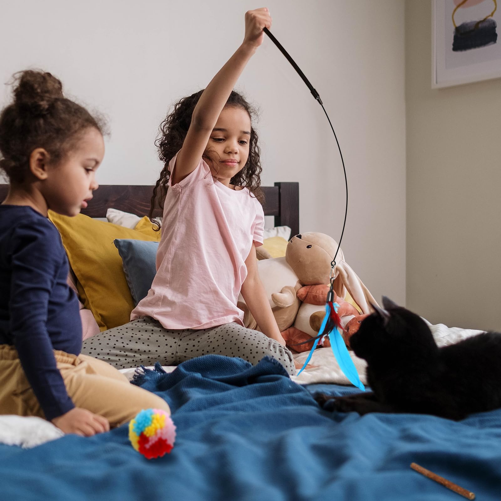 Jouets Chat,39 pièces Kit Jouet Chats,Jouet pour Chat Animaux Domestiques Toys pour Chat Chaton Minou,Jouet Interactif pour Chat Jeux Chat