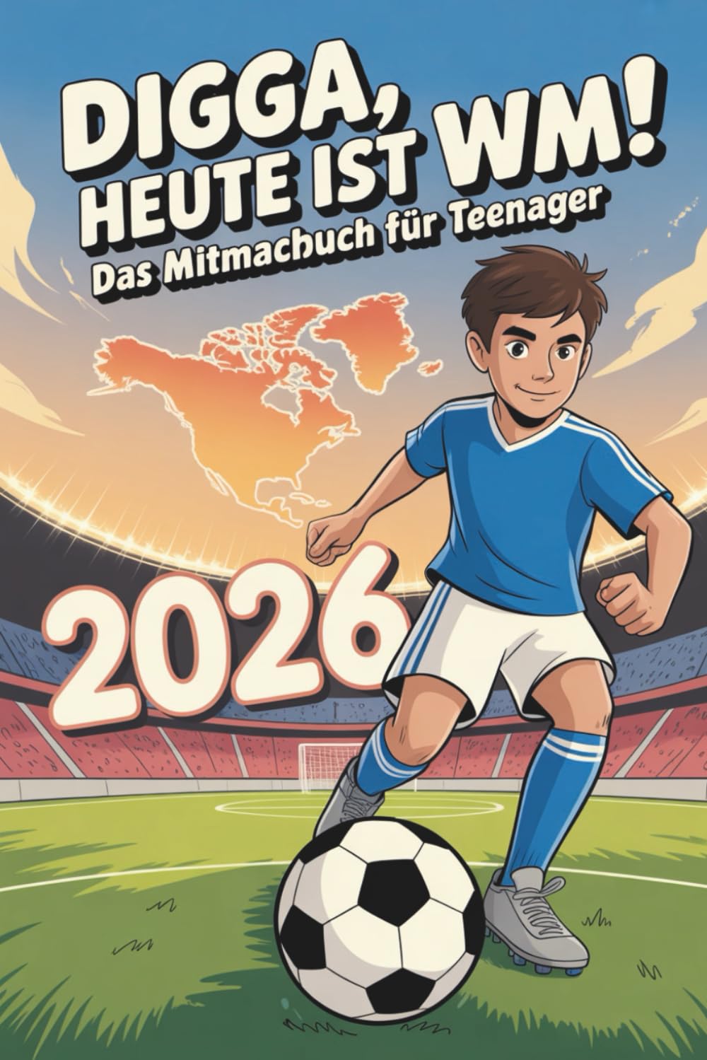 Digga, heute ist WM! – Das Mitmachbuch für Teenager zur Fußball WM inkl. Spielplan und Rätseln zur Fußball WM