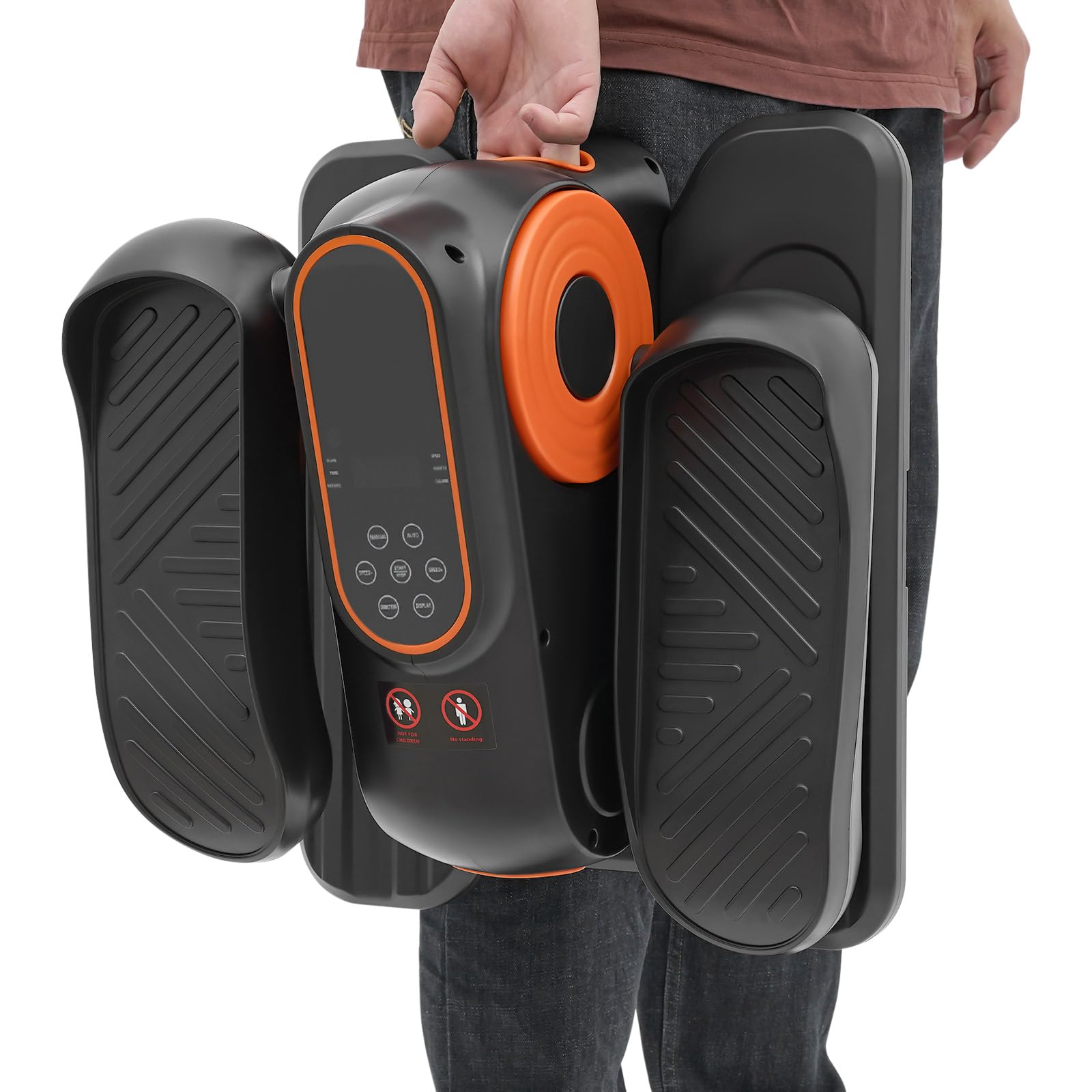 Tragbarer Fußtrainer mit Fernbedienung, tragbarer Fußtrainer mit 12 Geschwindigkeitsstufen, LCD-Fußtrainer für zu Hause zur Platzierung unter dem Schreibtisch, Beintrainer für Senioren und Erwachsene
