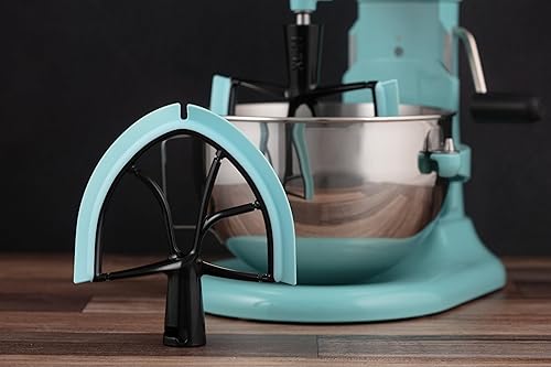 Vista 9 de New Metro Design Cuchilla de repuesto de paleta batidora, se adapta a mezcladores de soporte de elevación de tazón de 5 cuartos de galón, aguamarina