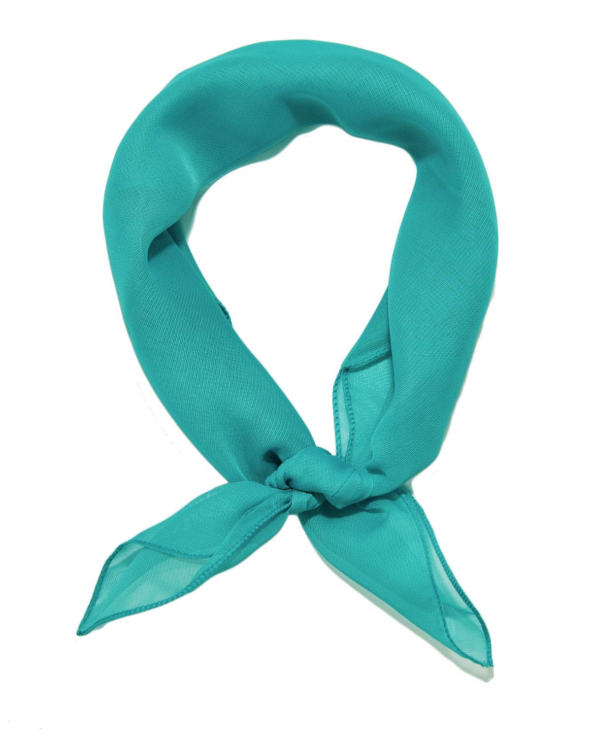 Retro Classic Chiffon Square Neck Head Scarf