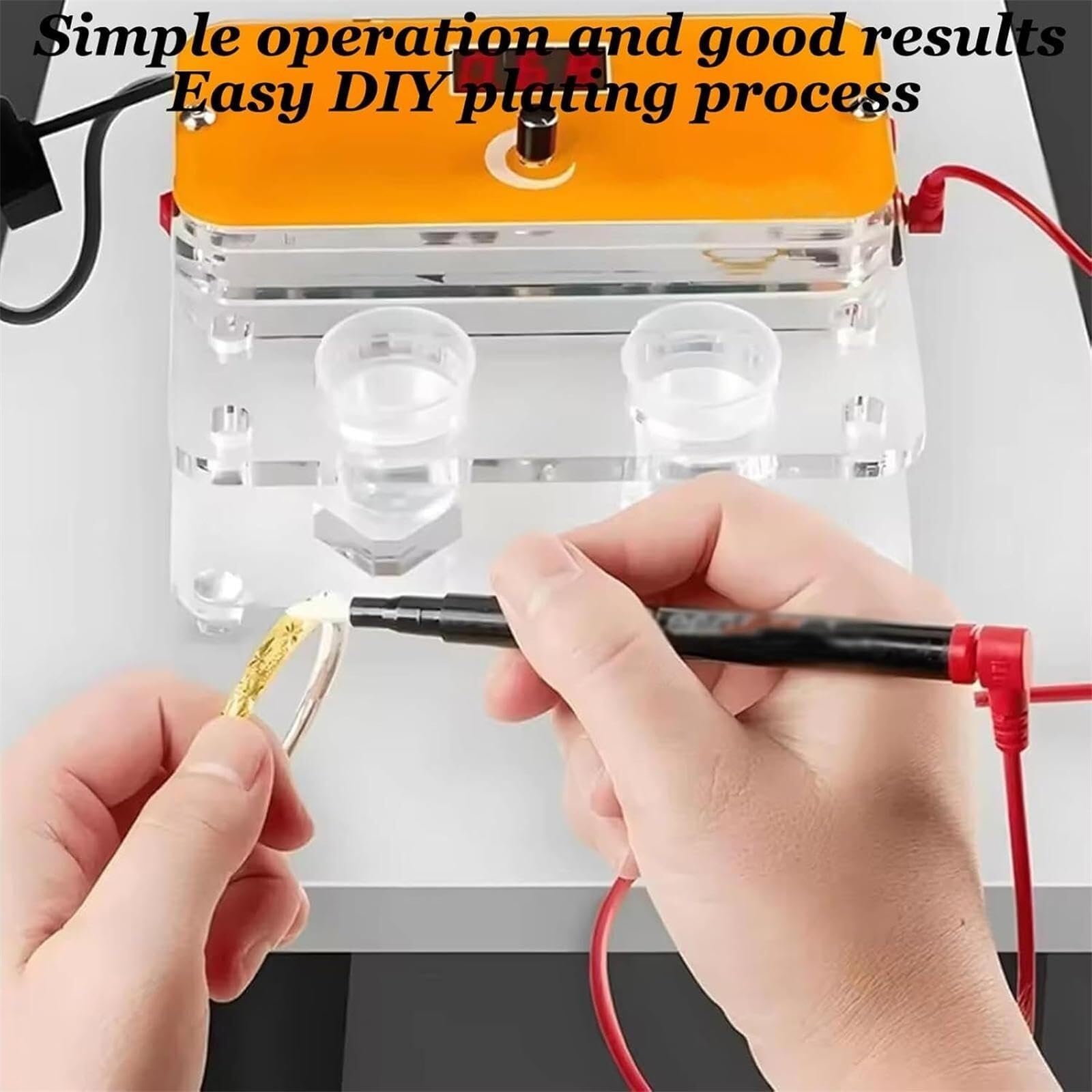Pen Type Plating Machine Silver Gold Electroplating Processing Tools, Gold Plating Kit, Jewelry Electroplating Pen for Gold, Silver, Rose Gold