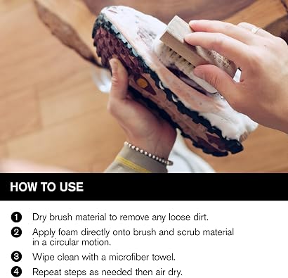 Jason Markk Shoe Cleaning Care – RTU Foam, Brush & Kits – Safe for Leather, Suede, Nubuck, Canvas, Mesh, Cotton & Knits – Effectively Cleans & Conditions