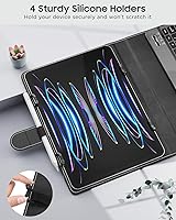 Vista 4 de MoKo Funda universal para tablet con teclado QWERTY para tablet de 9", 9.7", 10.1", 10.2", 10.4", 10.5", 10.9", con teclado Bluetooth inalámbrico