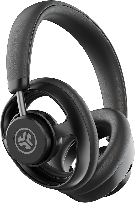 JBuds Open Wireless Headphones – Open-Ear, Comfortable All-Day Fit, 24+ Hour Playtime, Immersive Sound, Bluetooth Headphones with App Control, Black