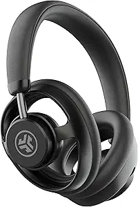 JLab JBuds Open Wireless Headphones, Black, Open-Back, Immersive Sound, Dual Coaxial 35mm + 12mm Drivers, Comfortable Breathable Open Fit, All Day Listening 24 Hour Playtime, Customize App