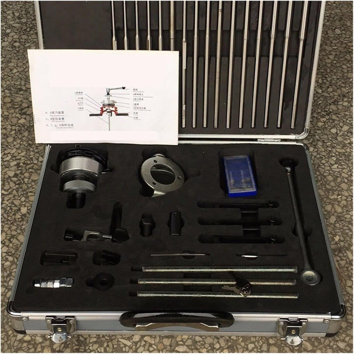 Universal Q M18-62mm Size car Engine Cylinder Head Valve seat Universal Reamer Valve seat Repair Reamer car Repair Tool (Color : No Magnet)