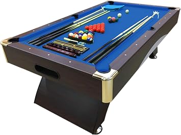8 Foot Pool Table Billiard Table Modern Style Blue Felt Bellagio