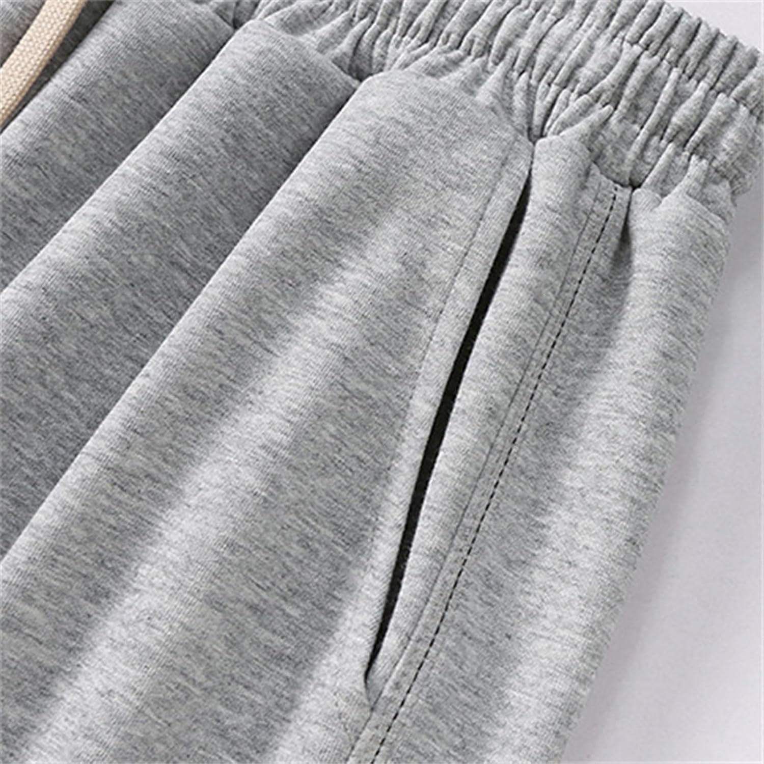 Men's Trendy Cinch Bottom Sweatpants Baggy Casual Plain Yoga with Pockets Joggers Loose Fit Active Cozy Lounge Pants